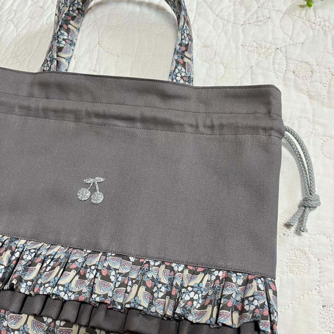 レッスンバッグ　着替え袋　靴袋　3点セット　リバティ　ストロベリーフィースト