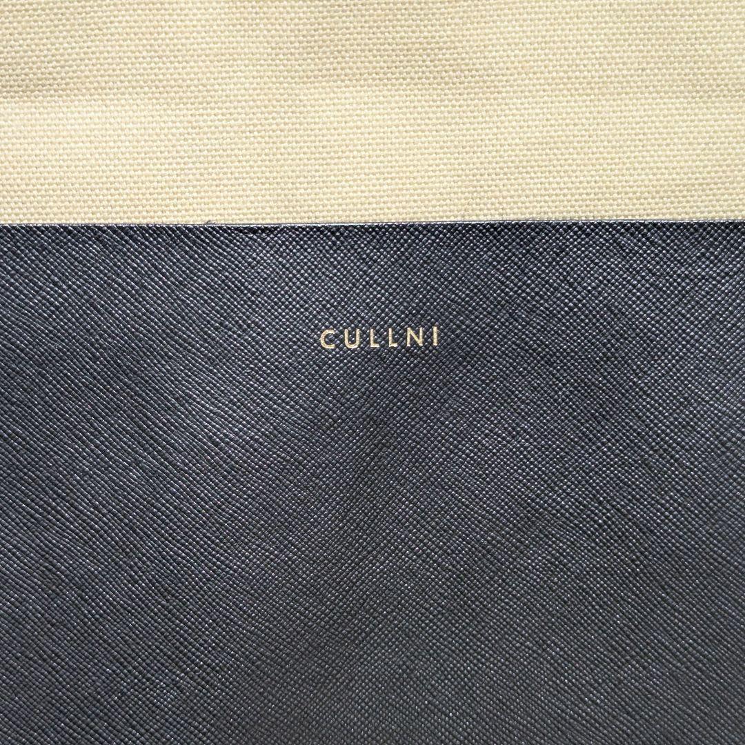 CULLNI Leather Pocket Canvas Tote トートバッグ