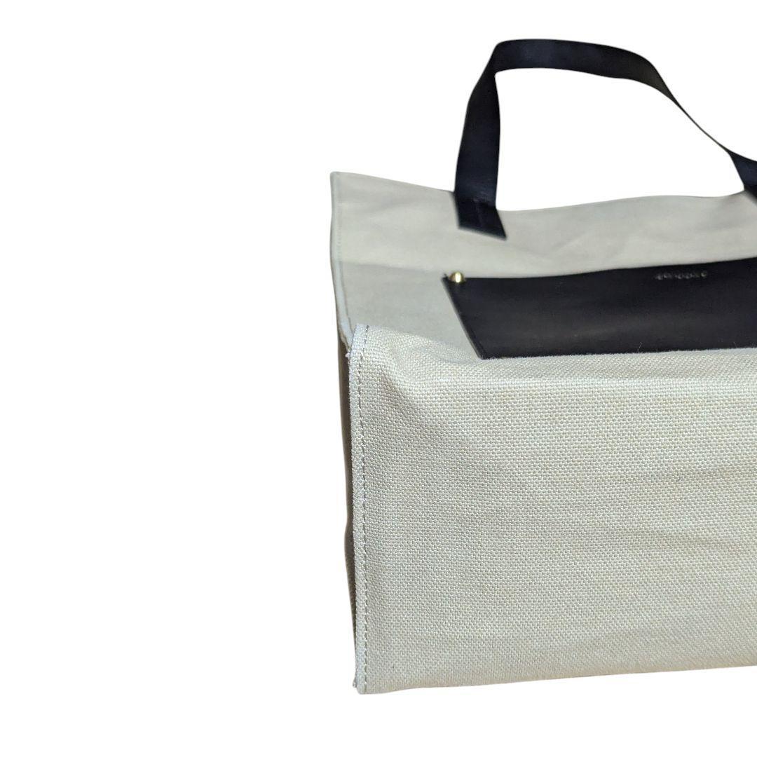 CULLNI Leather Pocket Canvas Tote トートバッグ