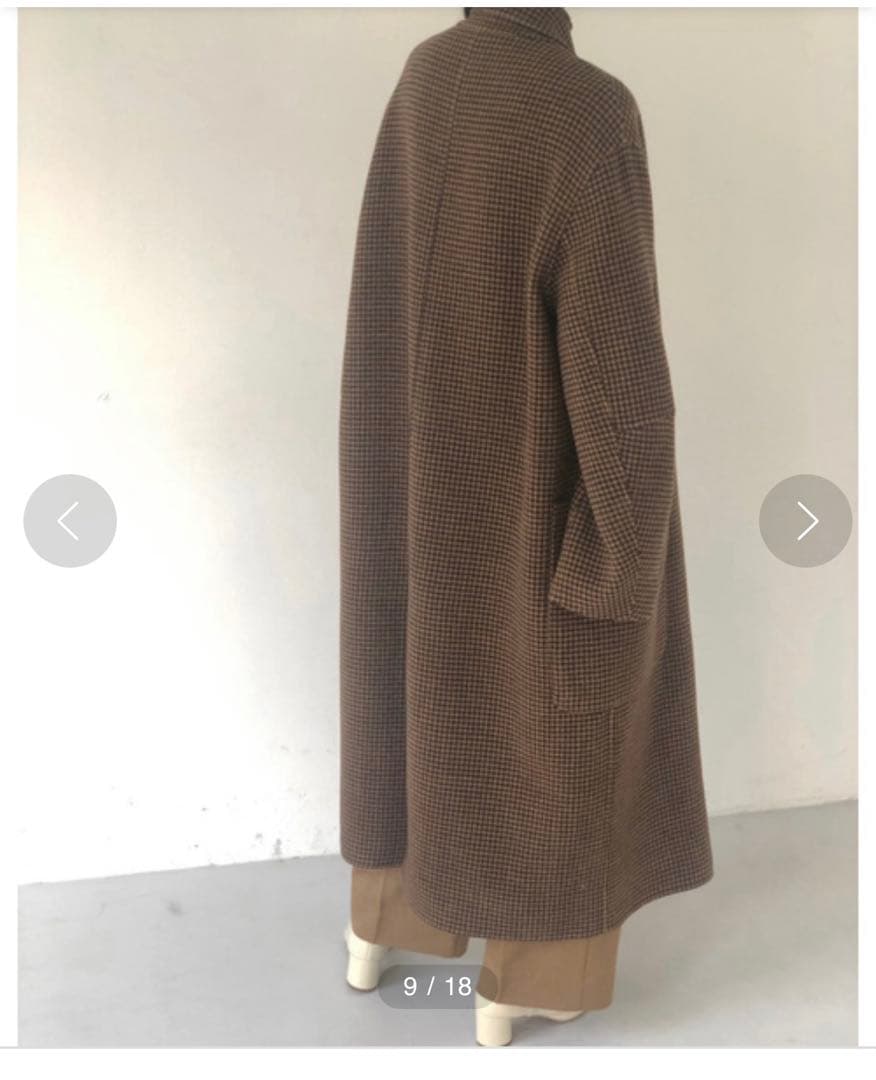 トゥデイフル　TODAYFUL オーバーチェックコート　38