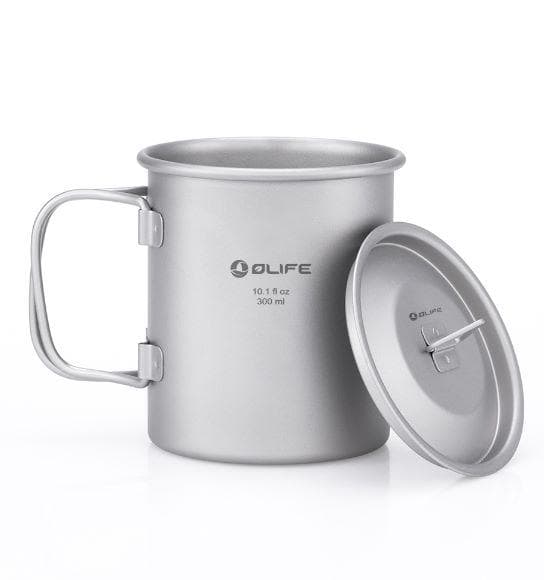 Olight オーライト チタンシングルマグ 折畳 ハンドル 蓋付き 300ml