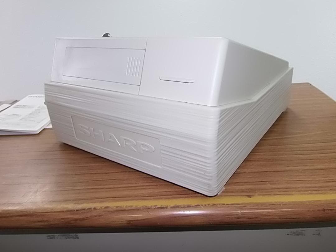 白217設定無料横型領収証シャープ８部門インボイスレジスターXE-A147