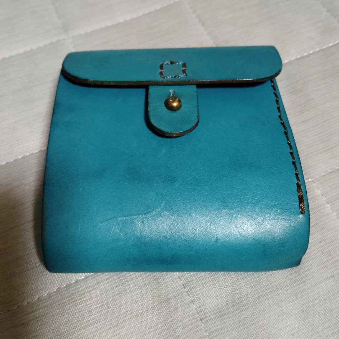 HERZ 限定色セルリアンブルー 　2つ折り・ギボシ留め