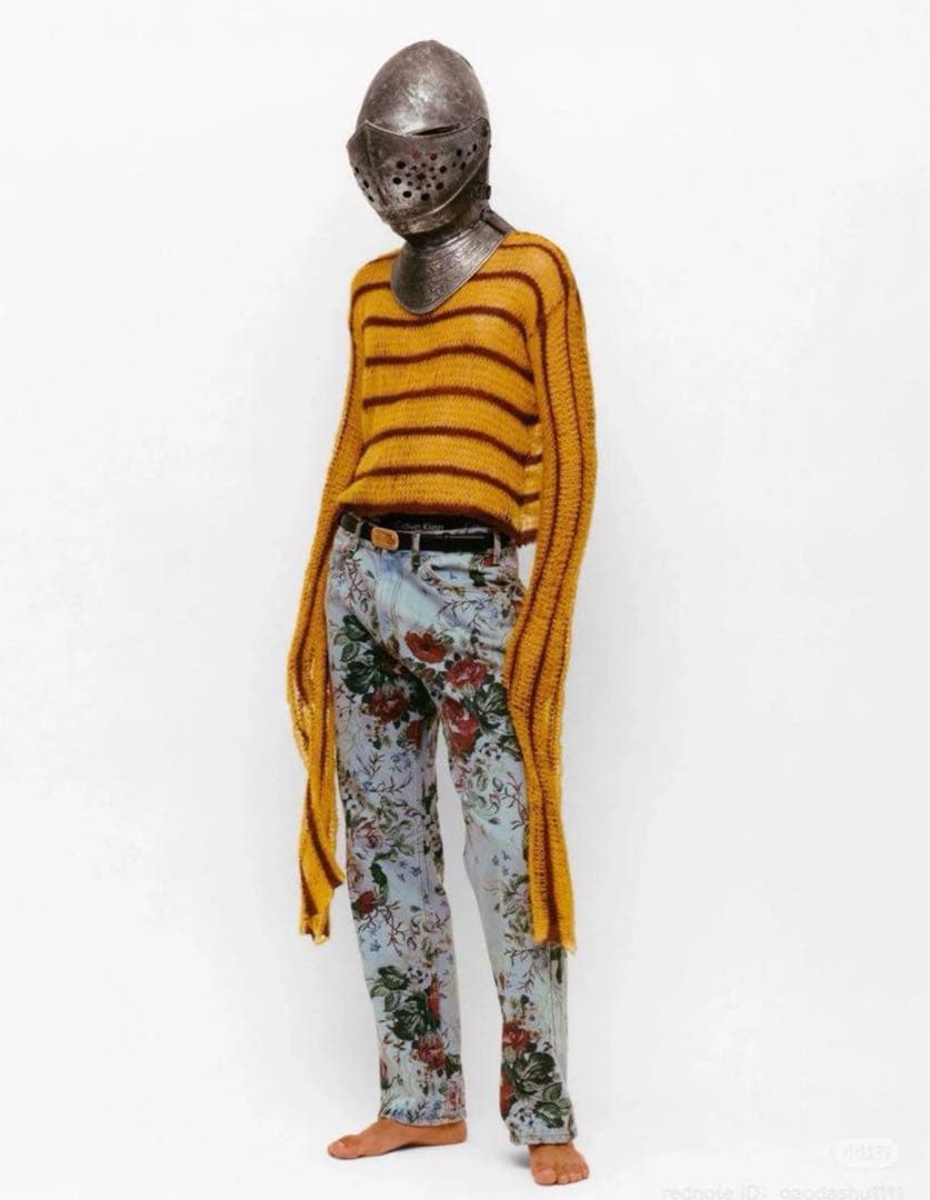 molly goddard 花柄　デニム