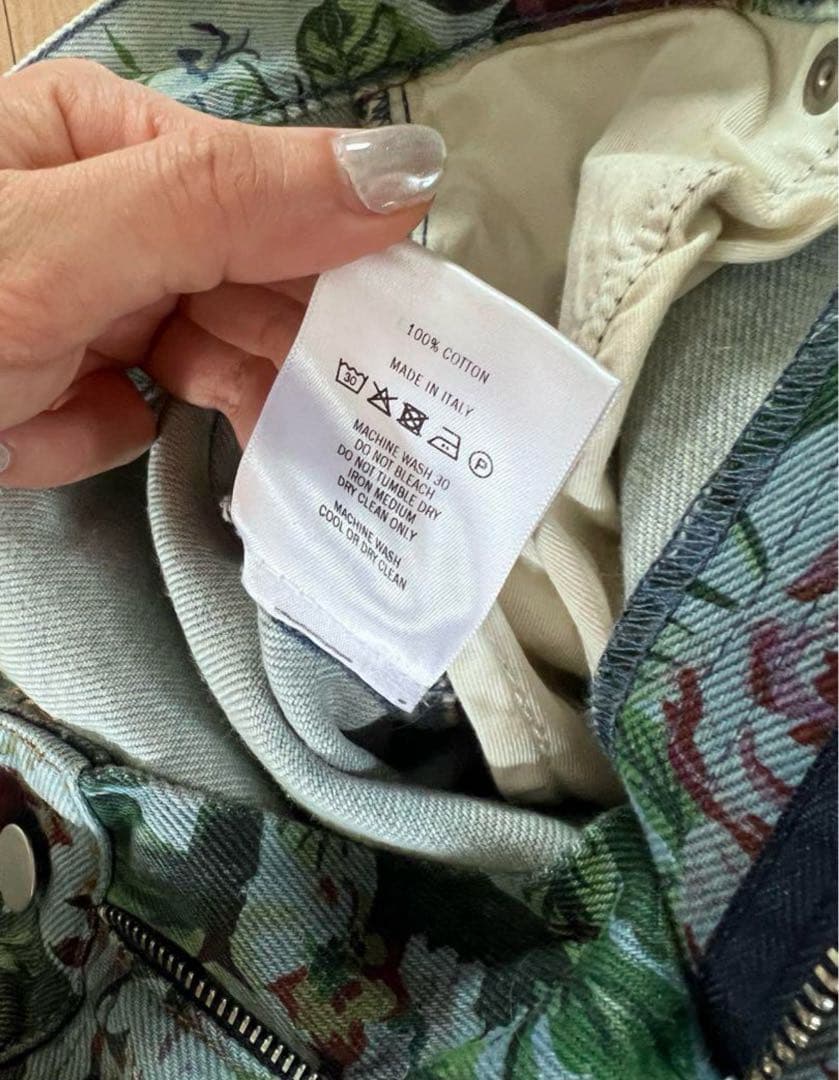 molly goddard 花柄　デニム