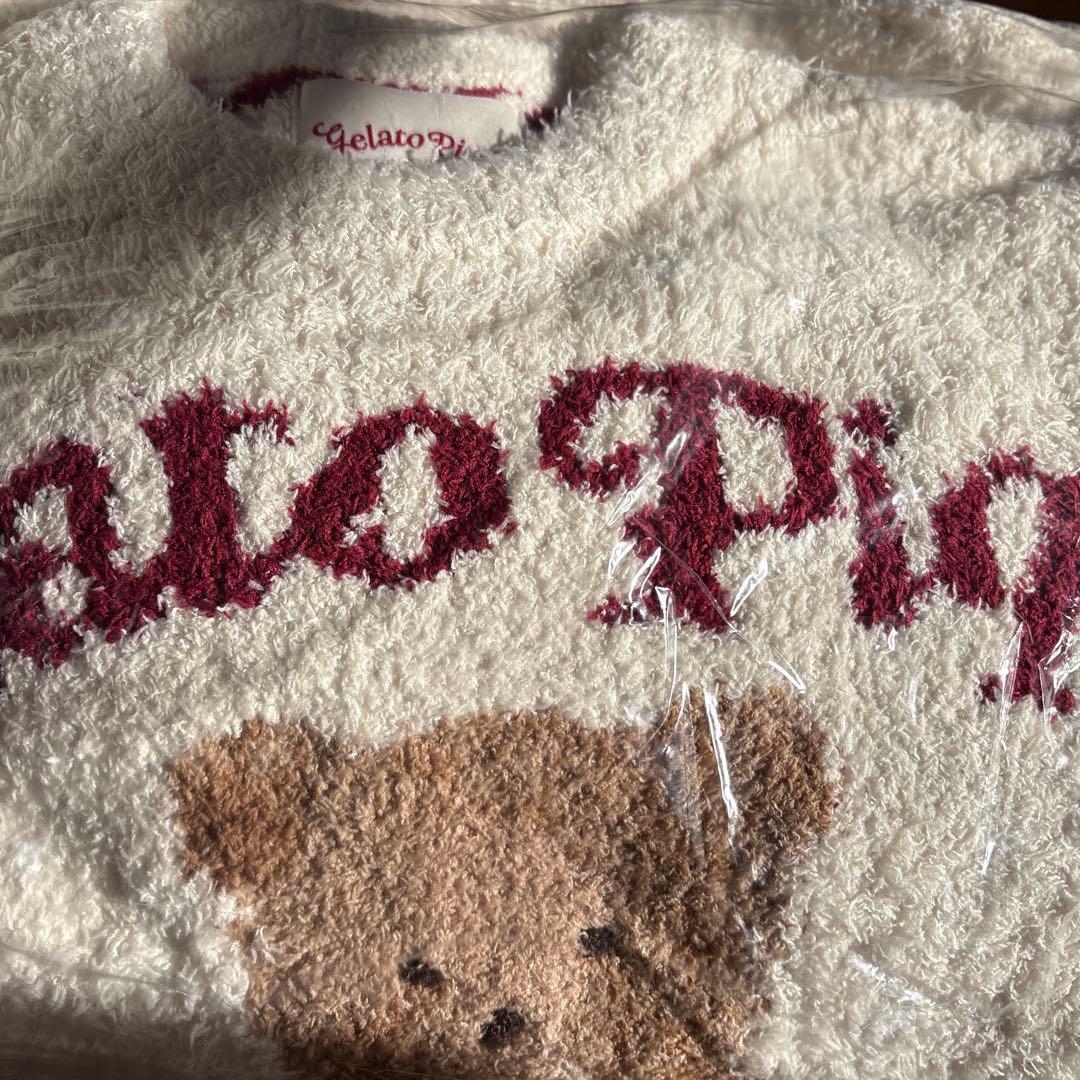 新品未使用 ジェラートピケ ホリデー スノーベア 上下