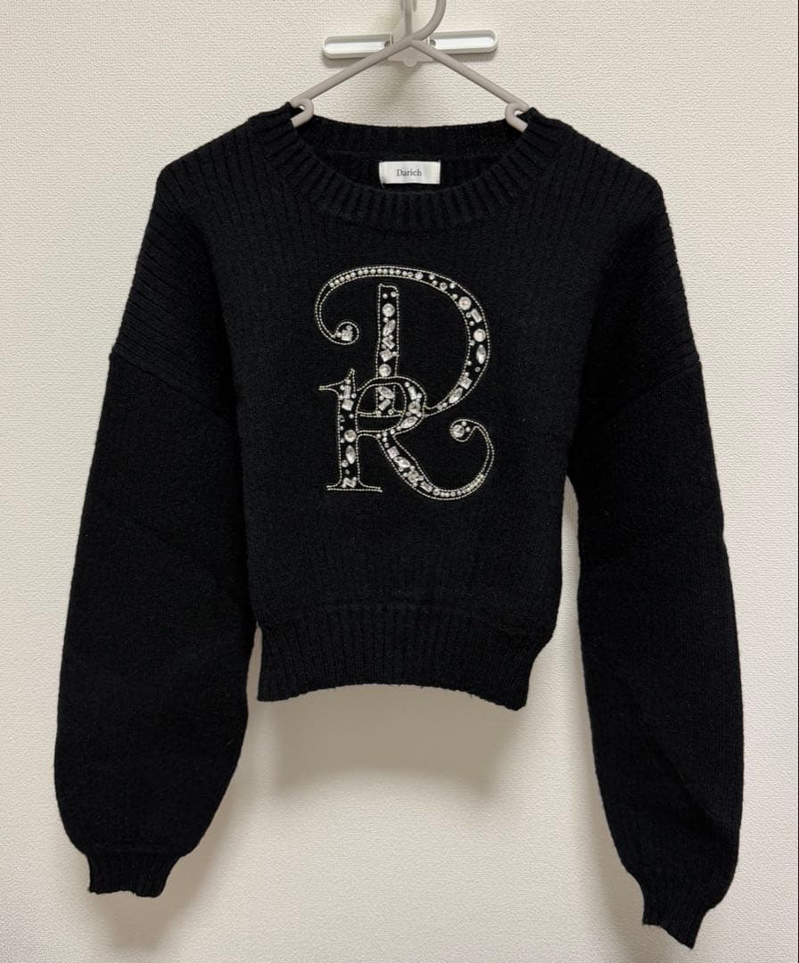 Darich　DRビジューボリュームリブニットトップス