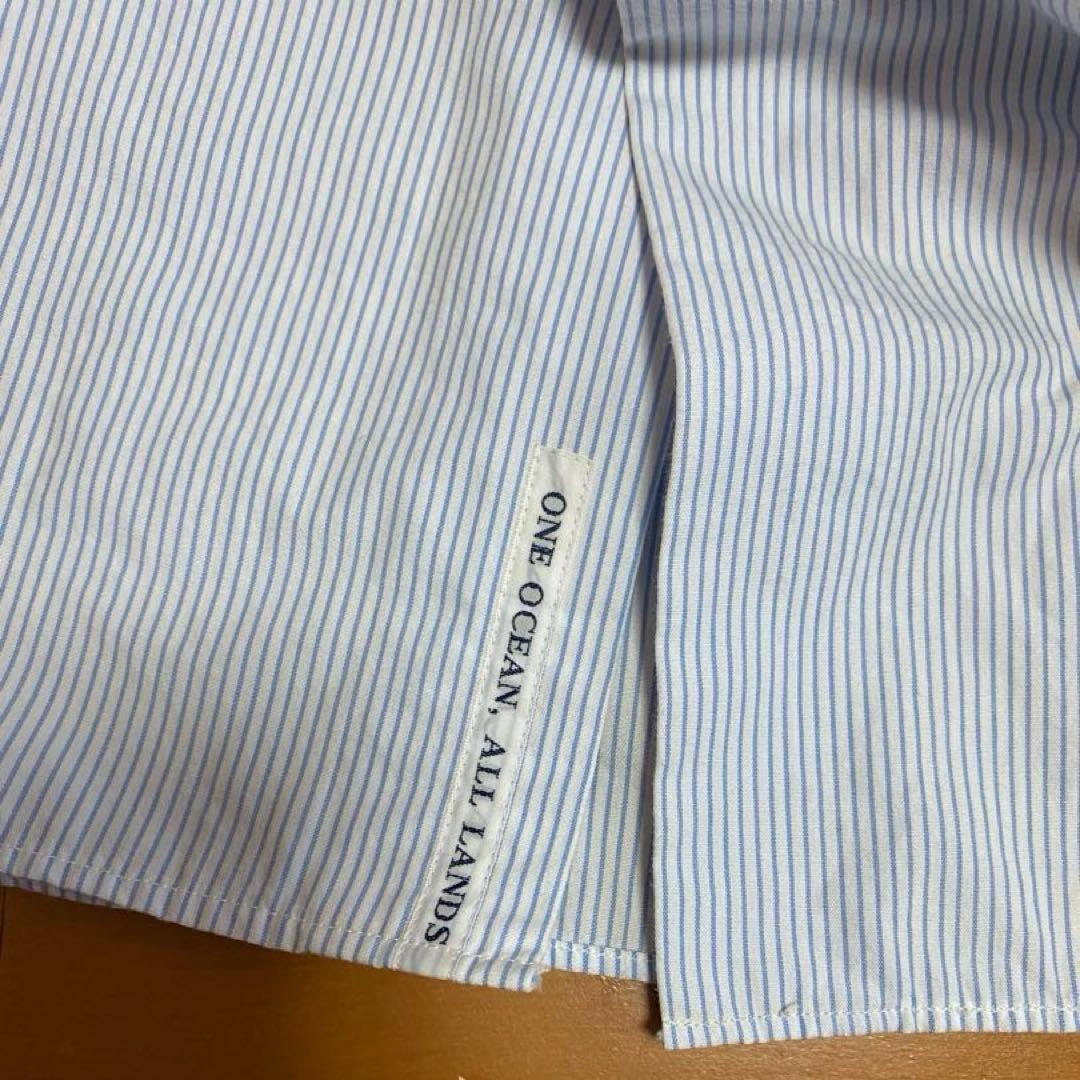 ナナミカ Regular Collar Stripe Wind Shirt