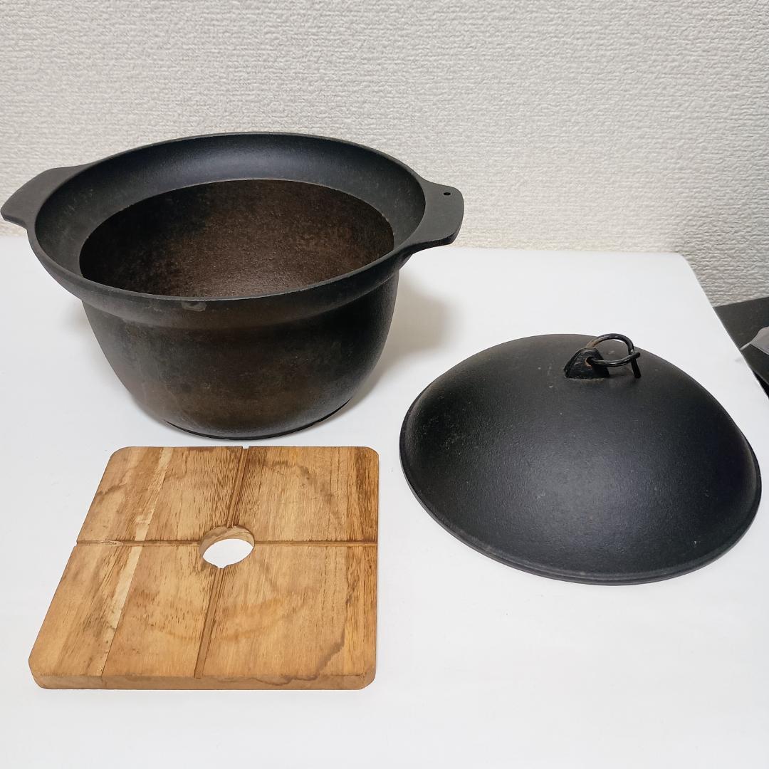 岩手県及源鋳造の南部ごはん釜 3合炊