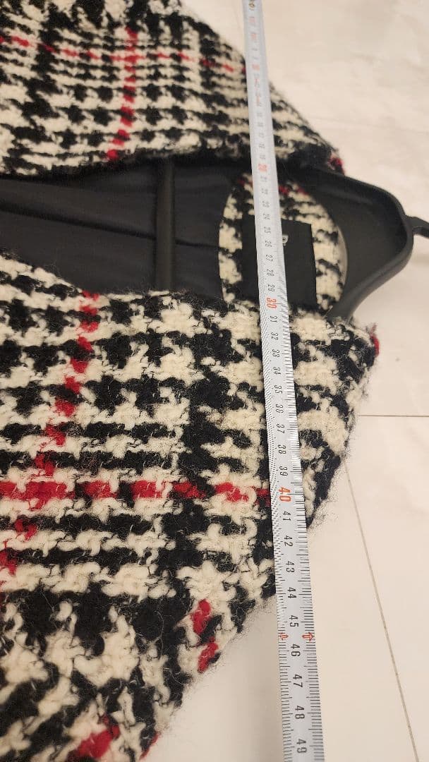 グレースゴンチネンタル　ダイアグラム　チェック柄ロングコート　36