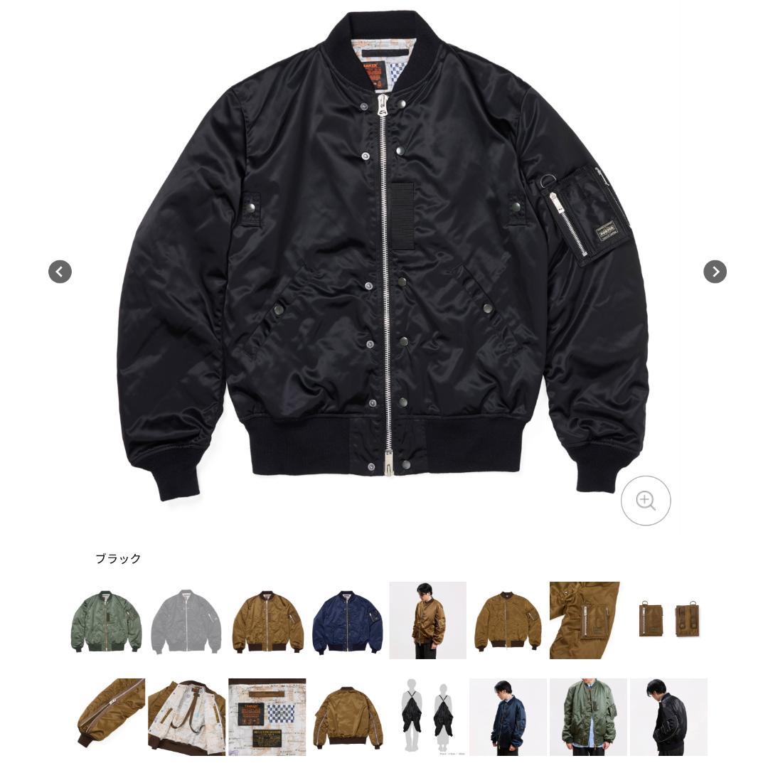 ジャケット・アウター PORTER / BUZZ RICKSON'S x MA-1&WALLET/L