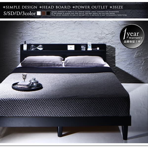 ttデザインすのこベッド Morgent (マットレスセット)シングル