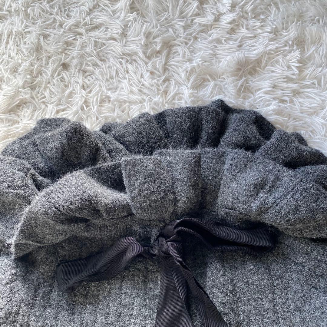 新品タグ付き FRAY I.D フリルカラー ケーブルプルオーバー アルパカ