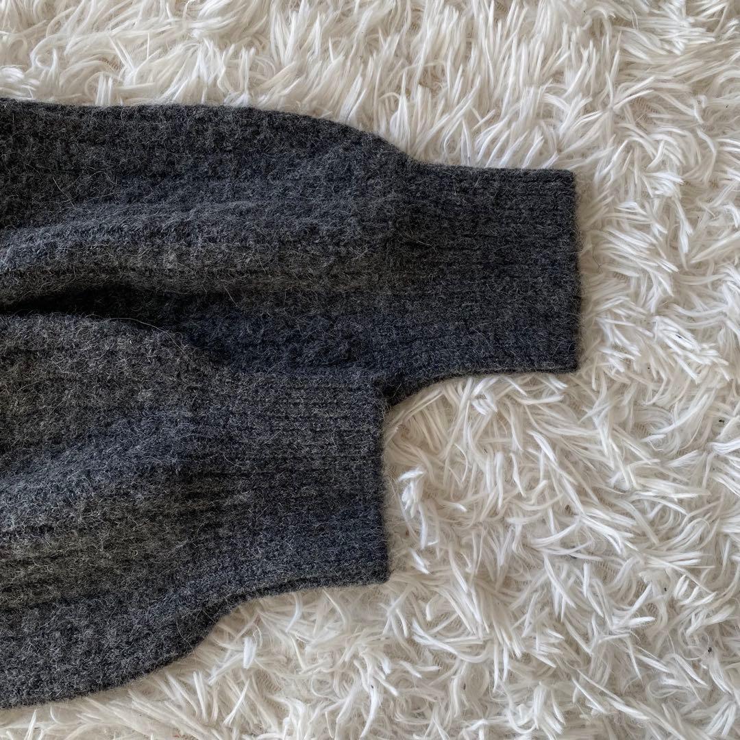 新品タグ付き FRAY I.D フリルカラー ケーブルプルオーバー アルパカ