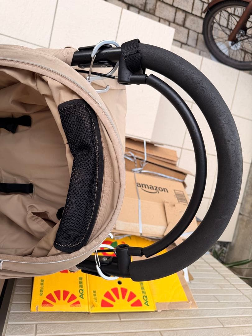 エアバギーココ　キャメル　ベビーカー　ブレーキモデル レインカバー