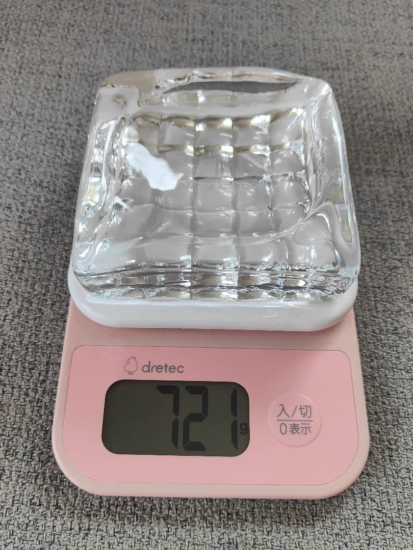 ペア IVV社 高級 イタリアハンドメイド クリスタル スクエア 花器