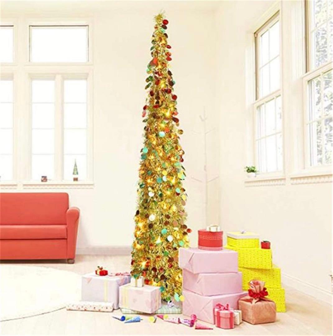 折りたたみ式ポップアップクリスマスツリー簡単な組み立て　１３０センチ