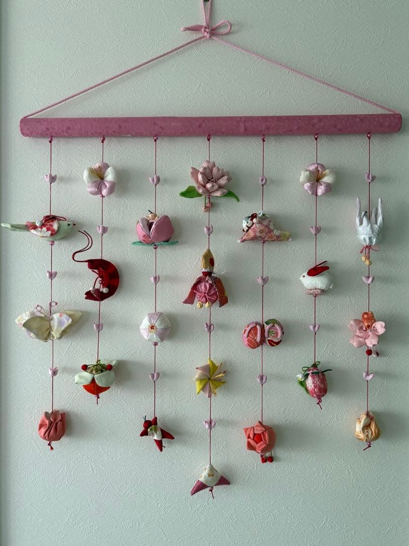 可愛いつるし雛No.167 壁掛けタイプ・ひな祭り・桃の節句・さげもんつるし飾り