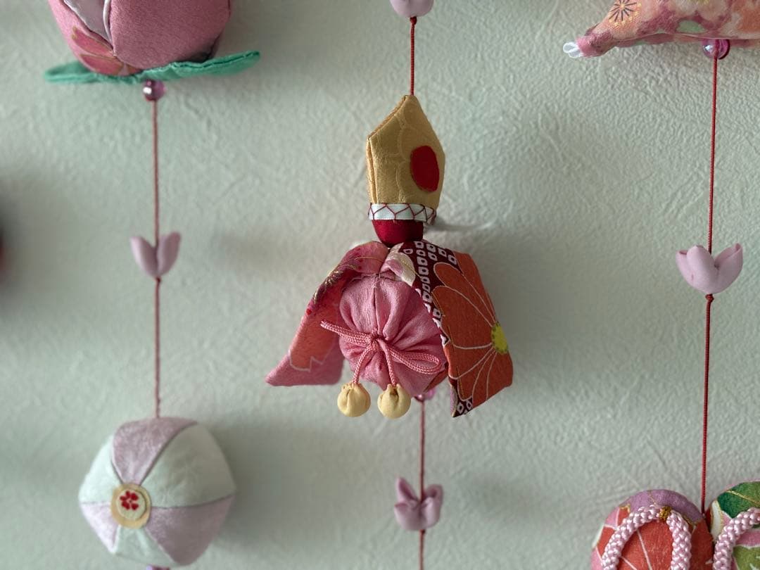 可愛いつるし雛No.167 壁掛けタイプ・ひな祭り・桃の節句・さげもんつるし飾り