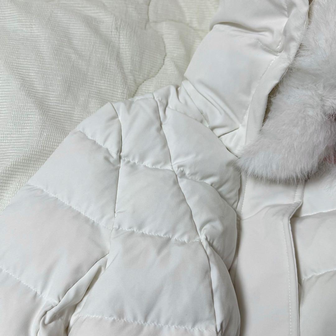 最安値✨　rienda 【神くびれダウン】Aラインダウンワンピコート　ファー