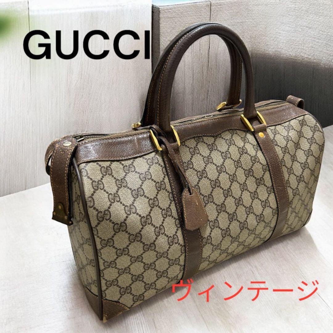 GUCCI ヴィンテージ ボストンバッグ