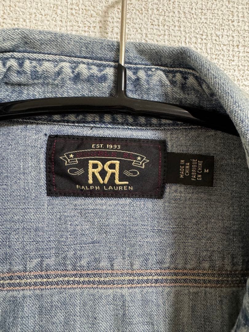 RRL ライトブルーデニムシャツ