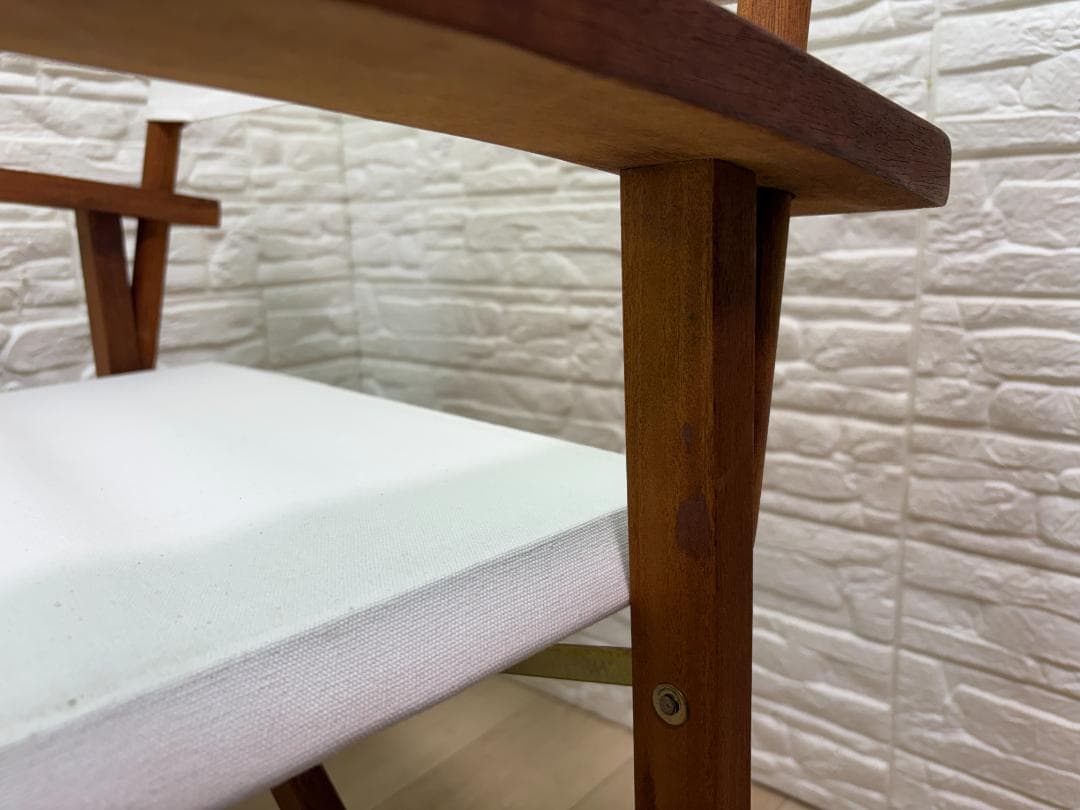 希少 未使用 Coleman コールマン ガーデン ウッドチェア 折りたたみ ①