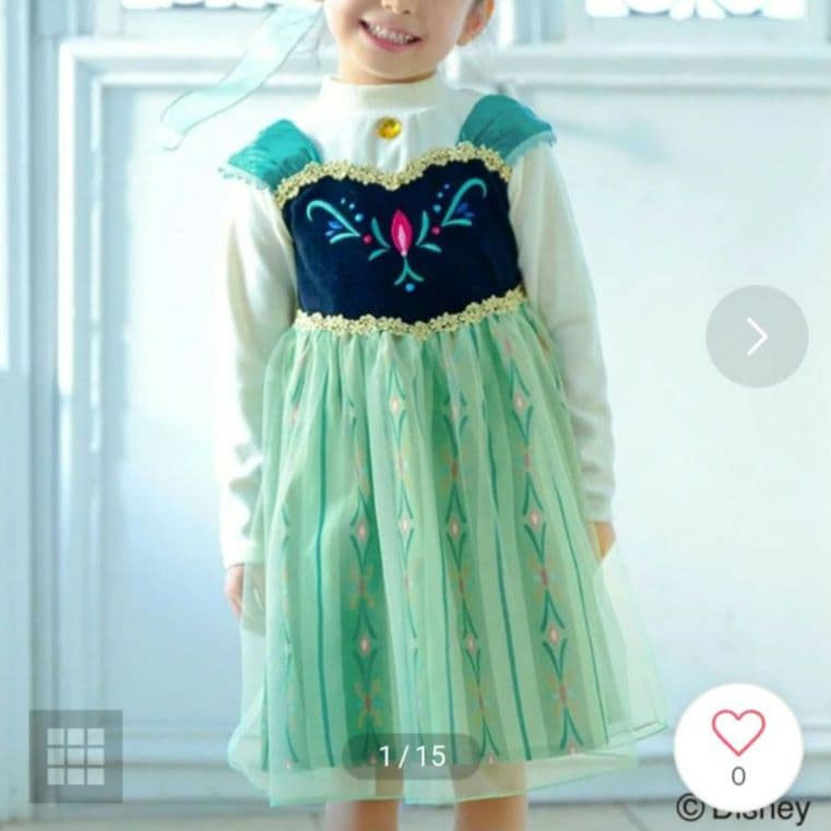 【✴︎秋桜✴︎さま】エニィファム　キッズ　アナ雪　ワンピース　140