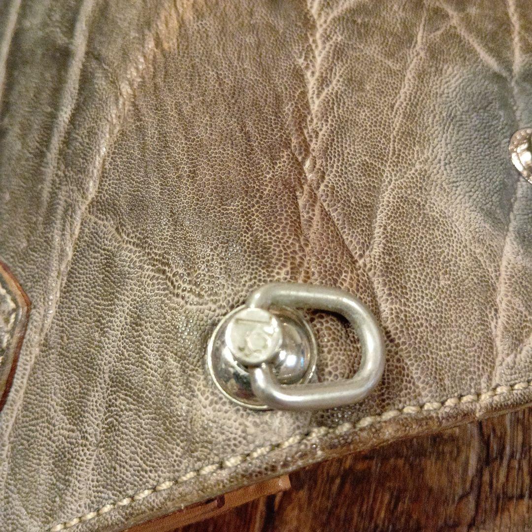 ケイシイズ　ライダースウォレット　エレファントレザー