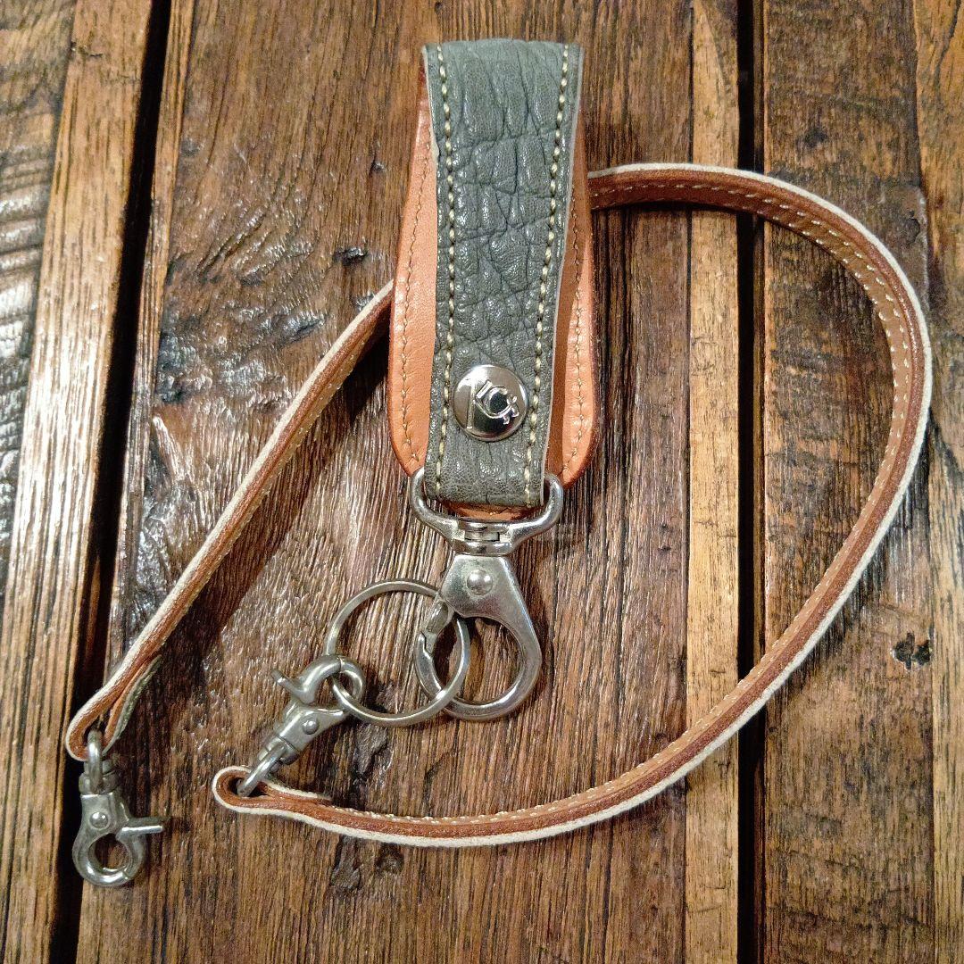 ケイシイズ　ライダースウォレット　エレファントレザー