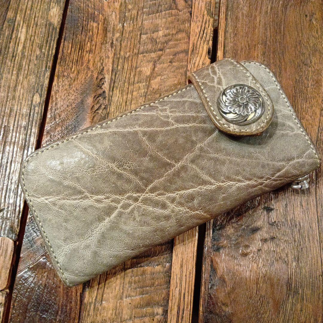 ケイシイズ　ライダースウォレット　エレファントレザー