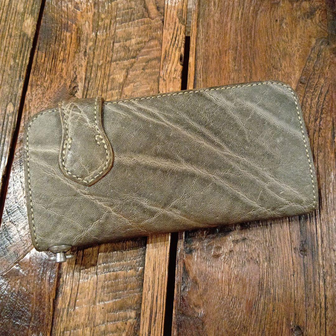 ケイシイズ　ライダースウォレット　エレファントレザー