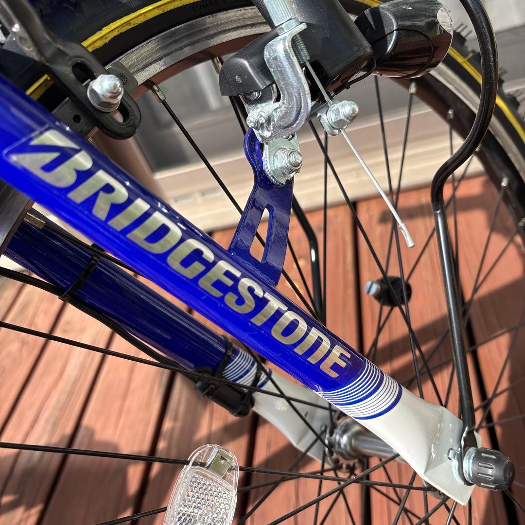 ブリヂストン 子供用自転車 青　24インチ　7段変速ギア