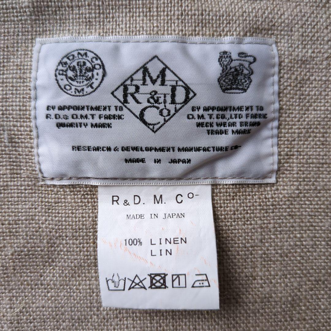 R&D.M.Co-/OLDMANS TAILOR キャンバスリネンエプロン