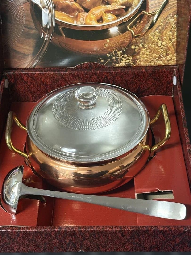 鍋2種【ホーロー・銅鍋】