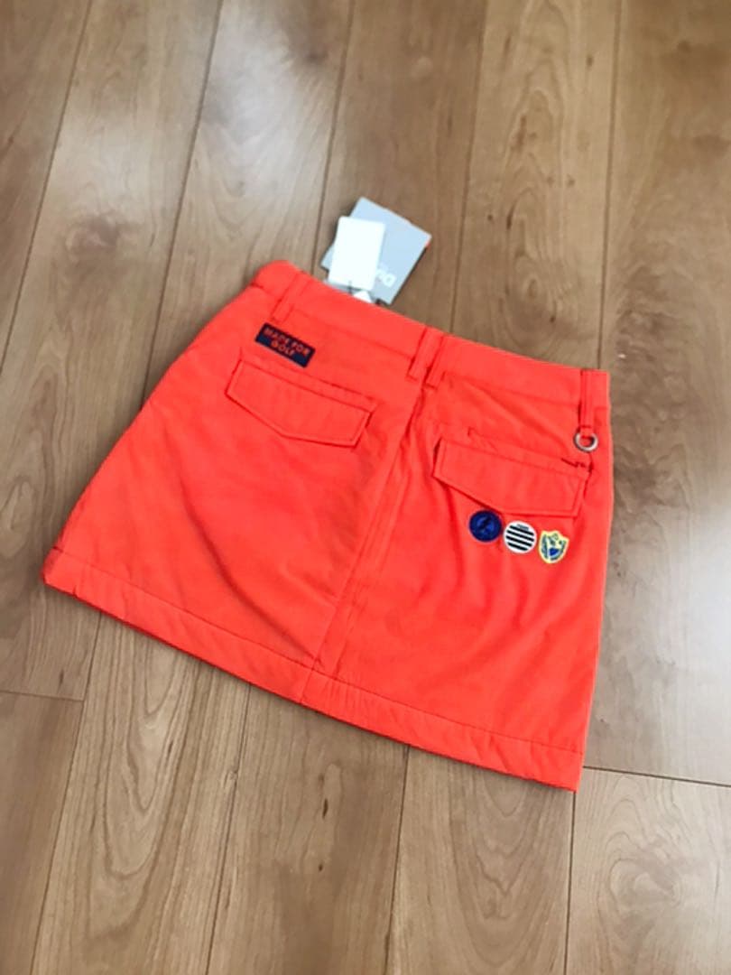 パーリーゲイツ レディース スカート 中綿 ダウン オレンジ サイズ1 【新品】