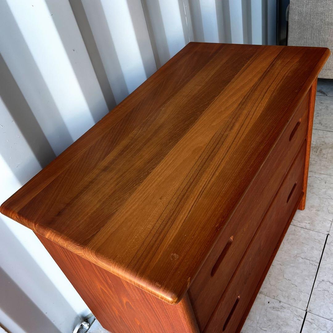 取付無料！北欧デンマーク家具 デューロン チーク材 天然木ナチュラルチェスト✨