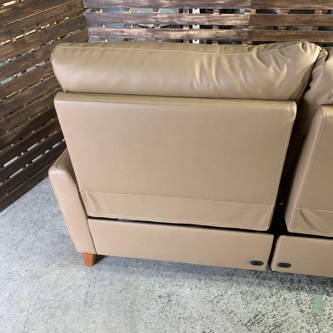 J838R YAMADA 電動リクライニングソファ モカブラウン