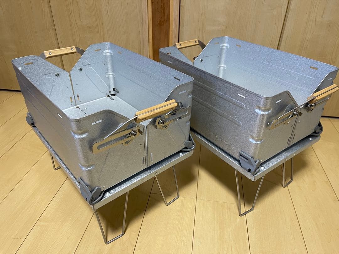 【美品】スノーピーク　シェルフコンテナ25 とリッドラック25の2台セット