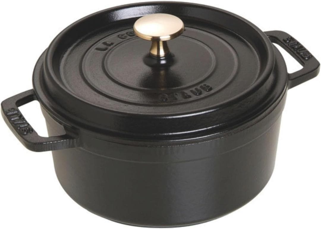 staub ストウブ ブラック 18cm ホーロー 鍋