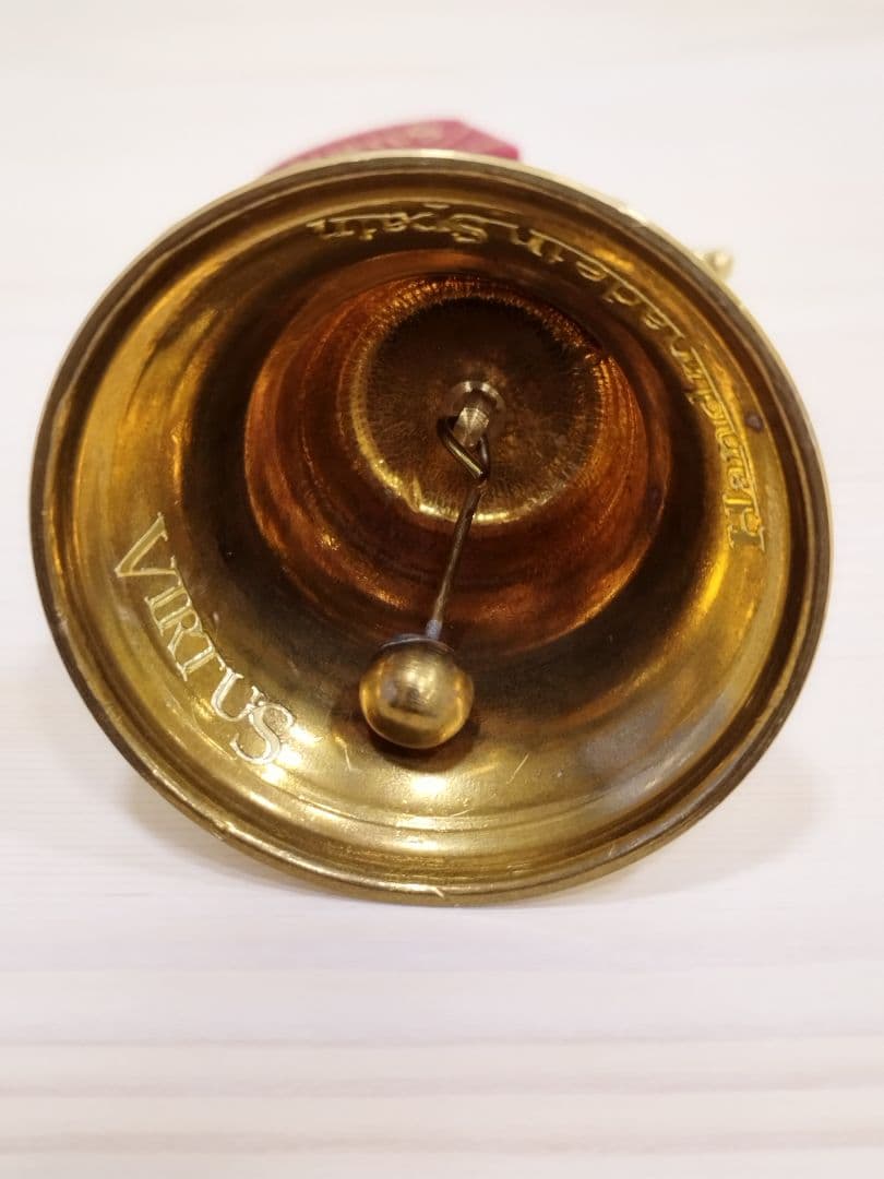 【新品未使用】VIRTUS スペイン直輸入高級ブロンズ品　卓上ベル舵輪（柄なし）