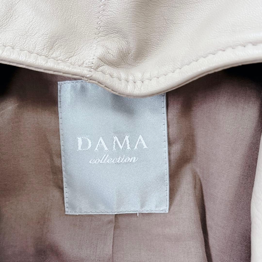 美品✨DAMA collection レザージャケット 羊革 レザー フード