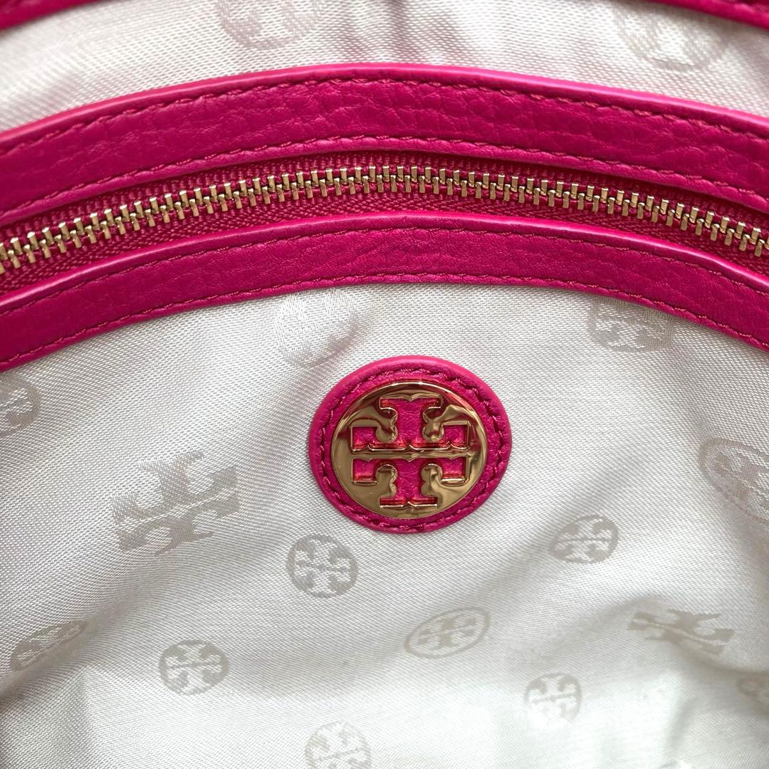 美品✨TORY BURCH トリーバーチ エラ レザー トートバッグ ピンク