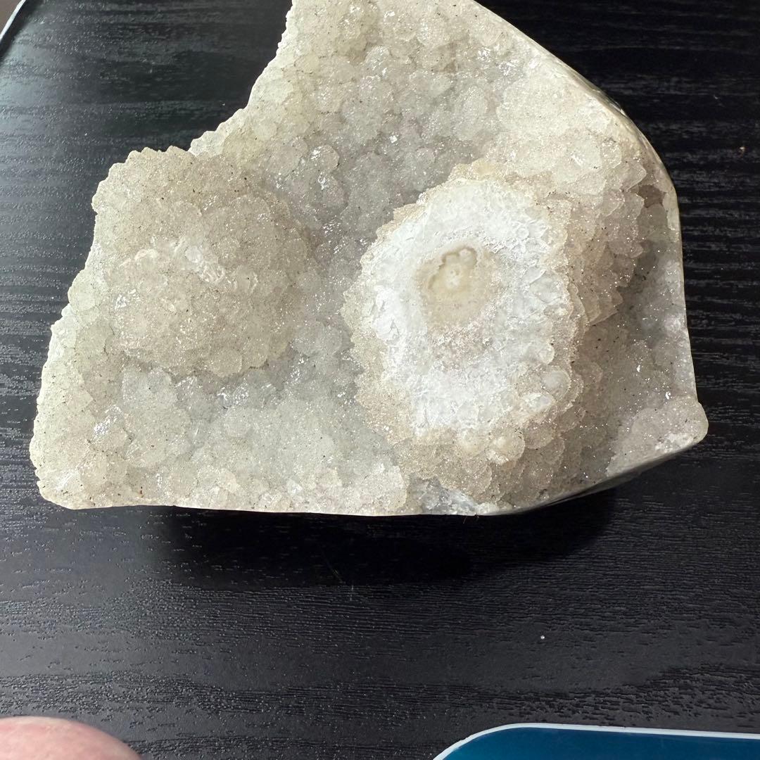 天然石シュガー瑪瑙の原石　置物　鉱物NO.092710