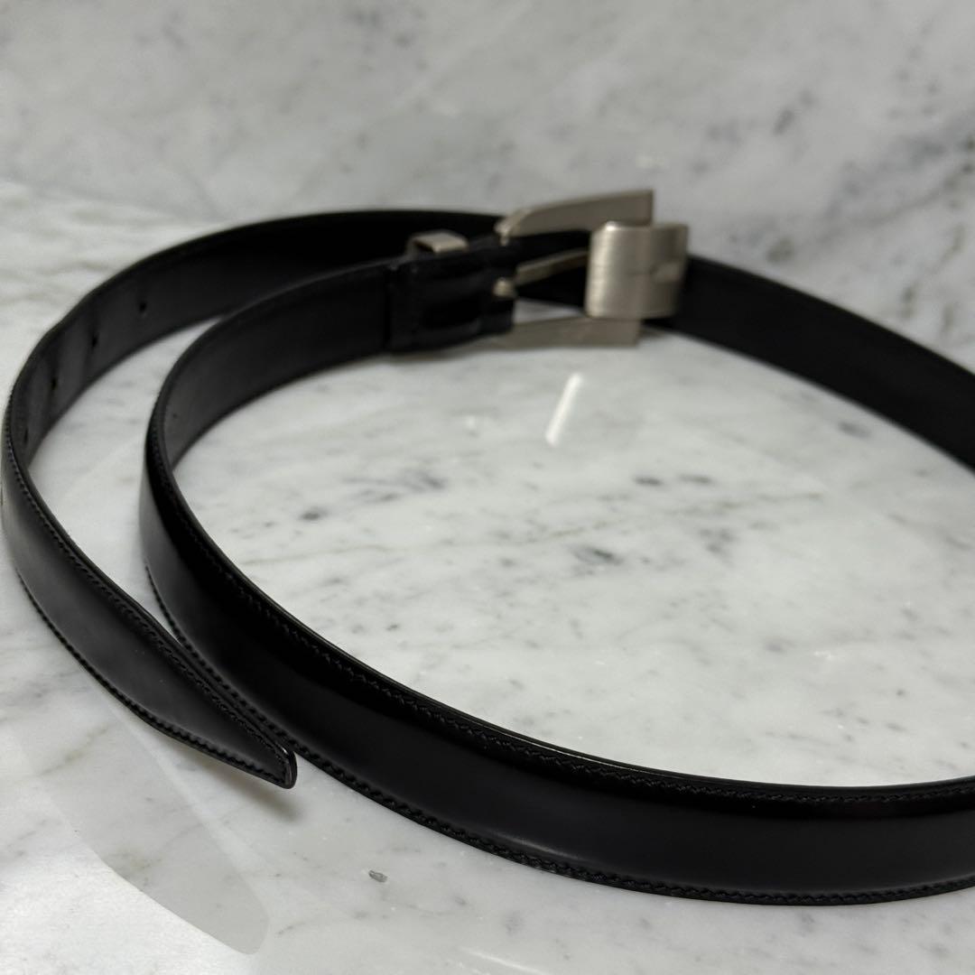 イタリア製 VERSACE ヴェルサーチ メデューサ ベルト ブラック 本革 銀