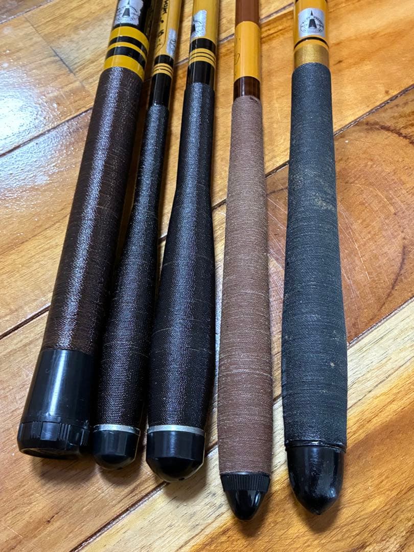 エビス 名門 グラスロッド レトロ 釣り竿 布袋付き 5本 まとめ
