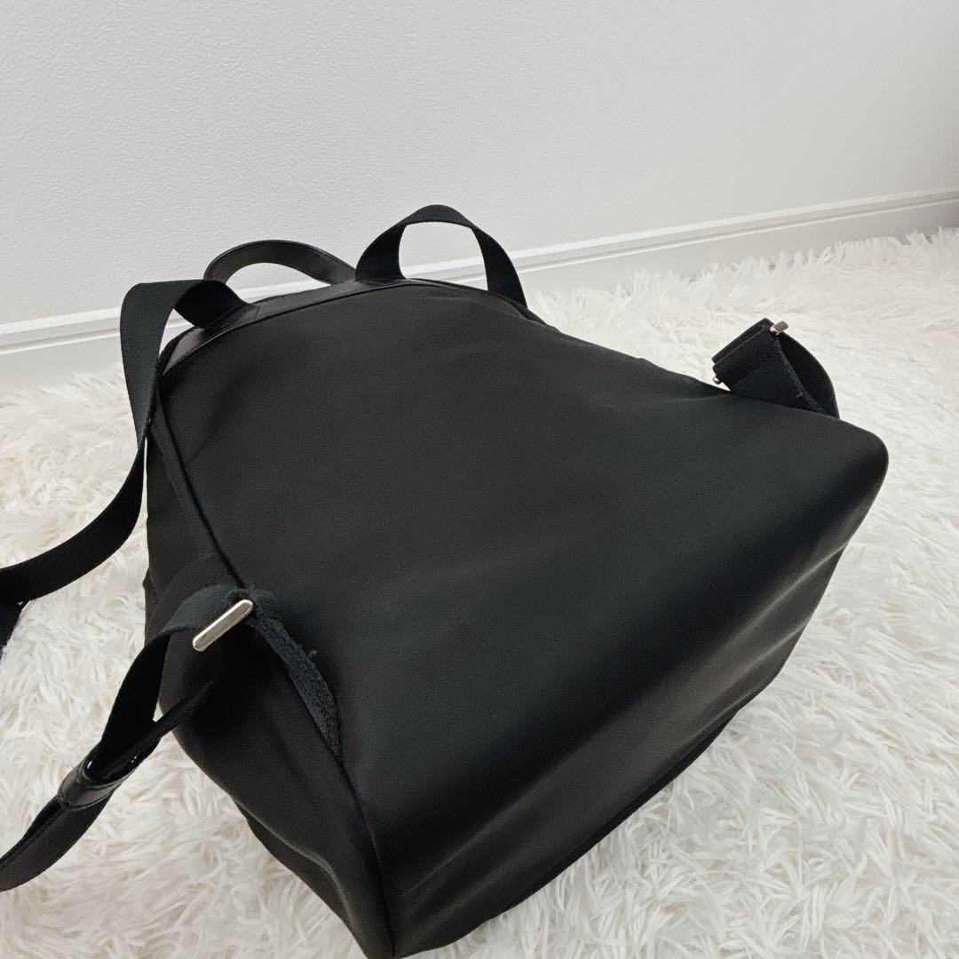 美品✨kate spadeケイトスペード チェルシー黒リュック ナイロン×レザー