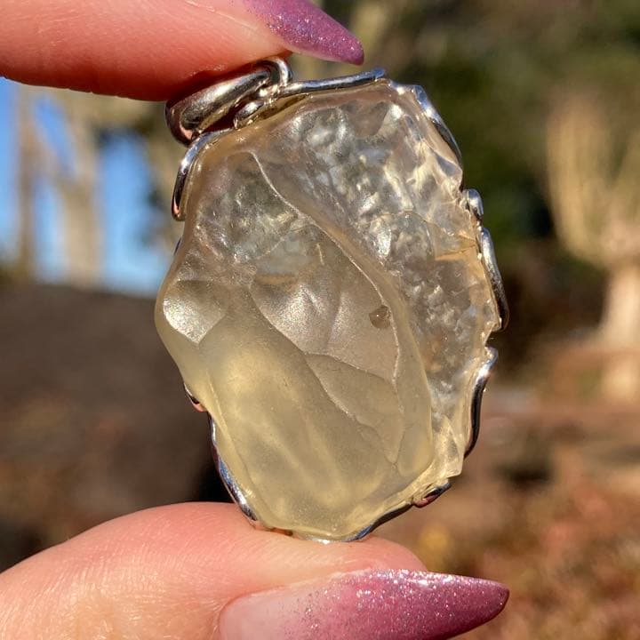 リビアングランス 原石 ペンダントトップ