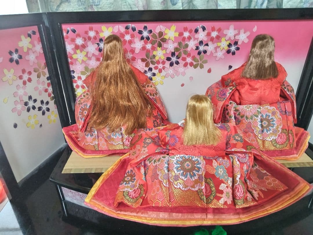 雛人形　リカちゃん　三人官女　リメイク品 ③