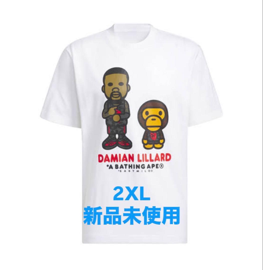 BAPE × adidas DAME BABY MILO TEE 2XL